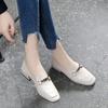 Spring and Autumn Low Heel Elegant Woman Pumps Square Toe Loafers Shoes for Women Luxury Brand Casual 2025 Trend 39 Slip On Shoe