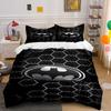Bat Emblem with Hexagons. Bedding Sets Duvet Cover Sets Duvet Covers Pillowcases(1 * Duvet Cover 2 * Pillowcases Without Duvet Insert)