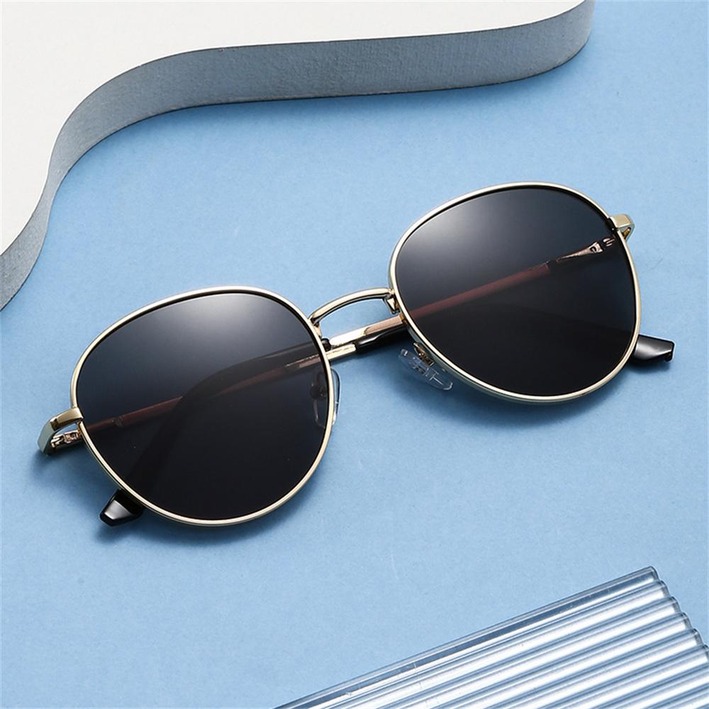 Eyewear Metal Frame Sunglasses Shades Round Sun Glasses For All-Season Unisex Casual