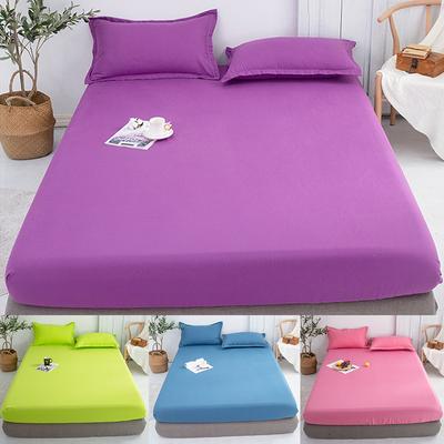 2026 HOT Waterproof Bed Cover Smooth Microfiber Mattress Protector Colorful Fitted Sheet Anti-mite Mattress Pad Deep Pocket Bedding Multi-size