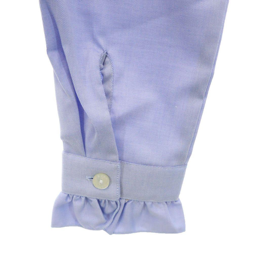Unused NARACAMICIE Long Sleeve Frill Shirt Purple Women Used
