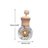 Sweet Smelling Auto Decor PerfumesClip Essential Oils Diffuser Air Freshener PerfumesHolder Empty Glass Bottle Accessory