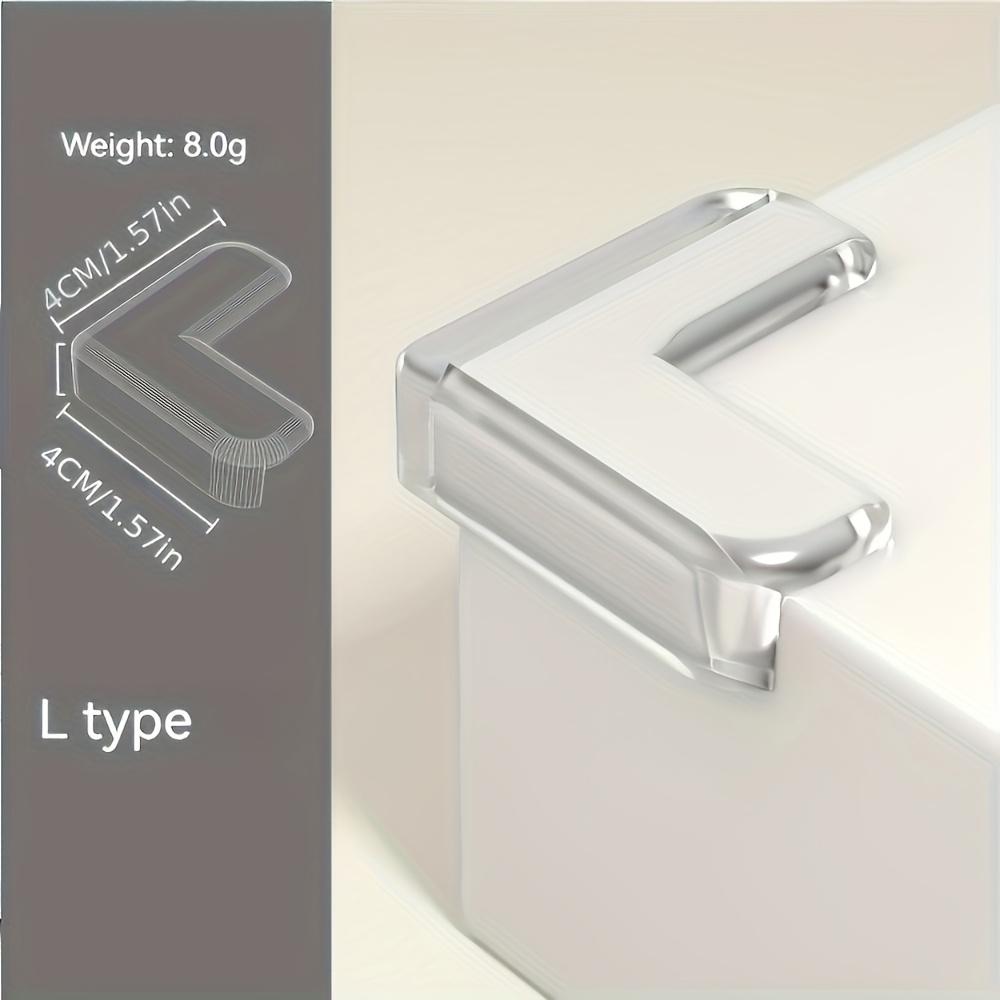 10pcs Transparent Silicone Corner Guard Set for Power Outlets and Table Edge Protection