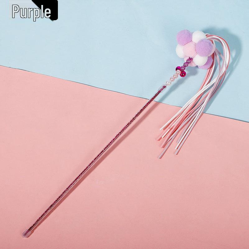 Enchanting Feather Cat Teaser: Bite-Resistant Stick with Bell - Perfect for Self-Play & Relieving Boredom, Includes Replacement Head for Kittens
