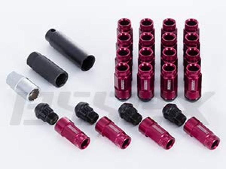 

ESSEX M12 x Shell Средняя упаковка 24 шт. P1.5 6-отверстийные 2-компонентные гайки, накатанные, красные,