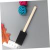 POPETPOP Sponge Paint Brush Set with Wooden Handles for Art and and Crafts 1-Inch Drawing, Painting, Staining, Varnishing,