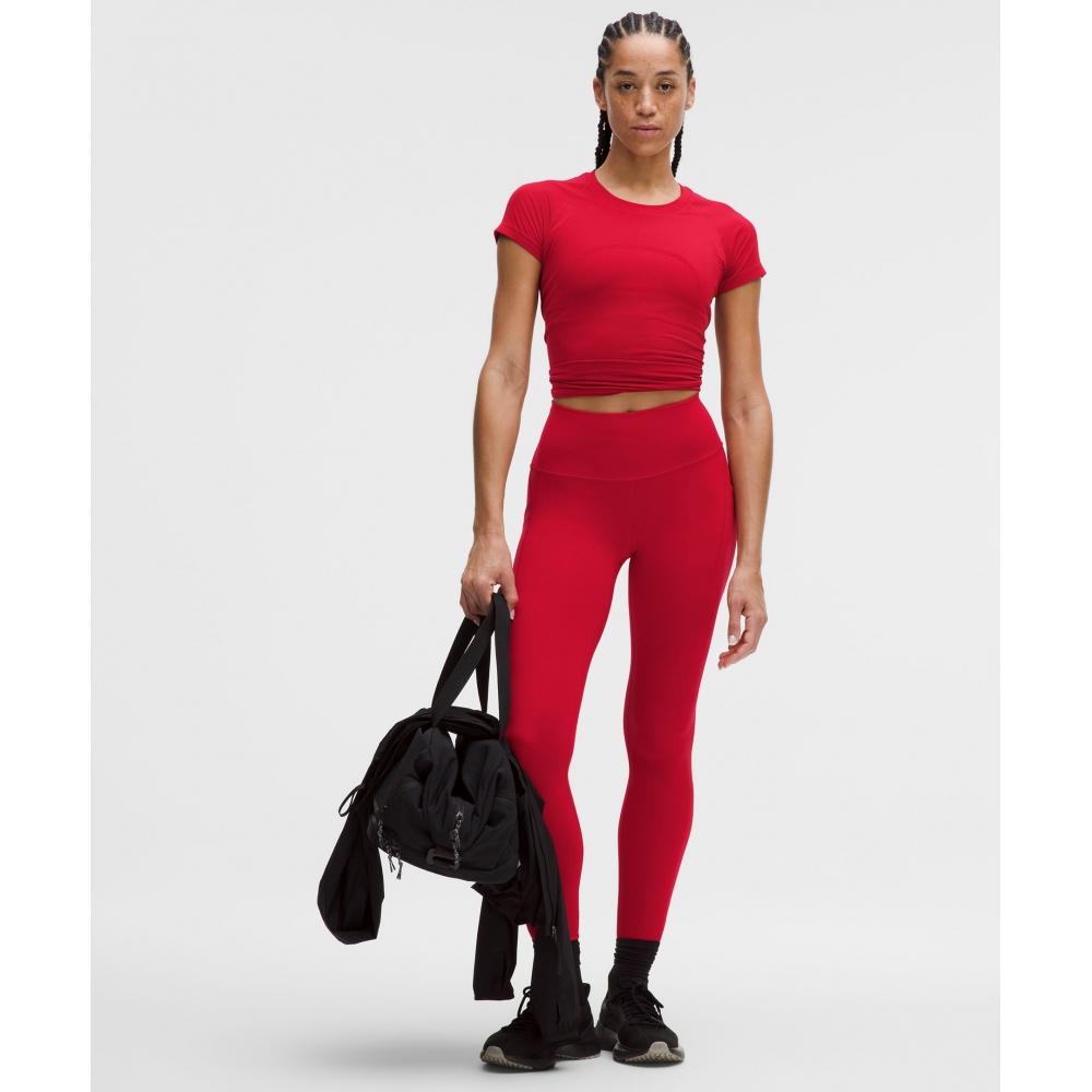 Lululemon Swiftly Tech Short Sleeve Shirt 2.0  Waist Length Oxford Red Oxford Red