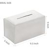 PU Tissue Box Cover Foldable Bottom Belt Tissue Box Holder Waterproof Oversized Tissue Box Organizer
