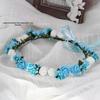 Small PE Rose Flower Headband for Bridesmaid Photography and Decoration