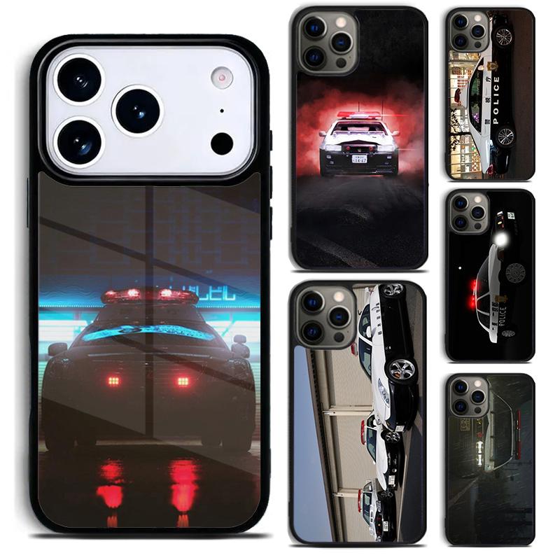 Japanese police car Phone Case for iPhone 17 16 15 Pro Max Air 14 13 12 11 Plus Shockproof Cover