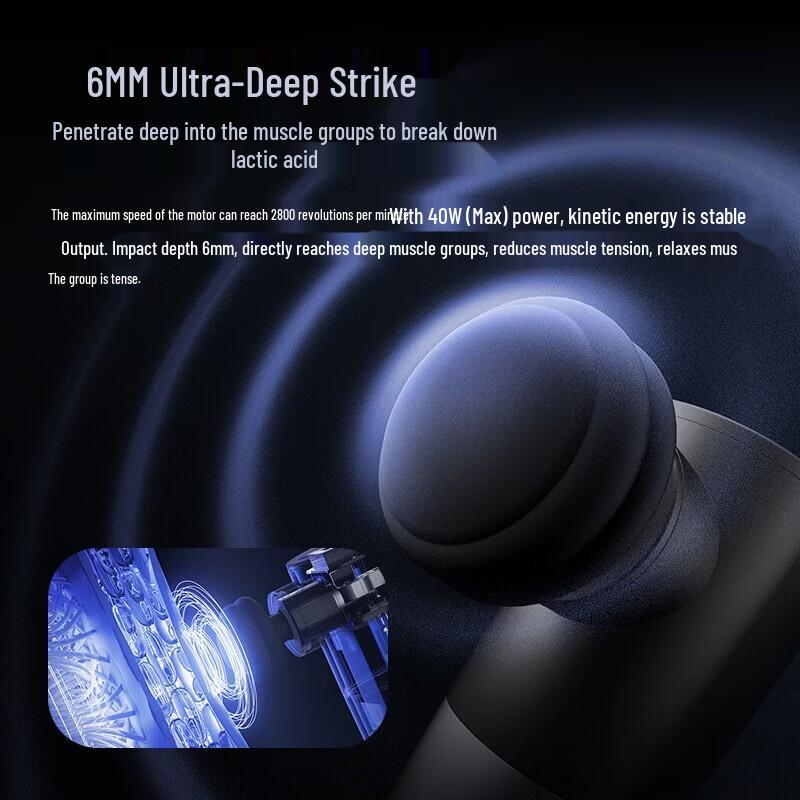 WOLONOW Mini Pocket Muscle Massager CN plug (adapter included)