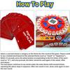 24-Key Crazy Alphabet Board Game 36 Cards 144 Categories Fast Rhythm Word Game 3D Early Learning Fast-Paced Board Game Party