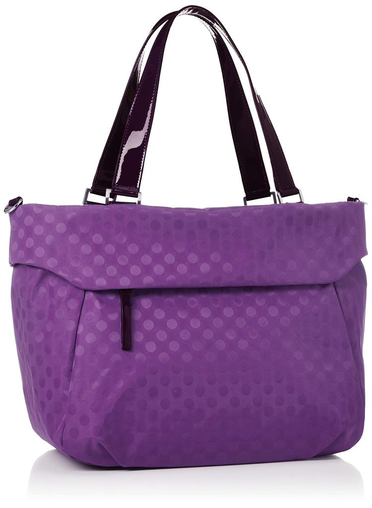 Polka Dots tote bag M size Purple [Izak] 2-way Y92-11-03