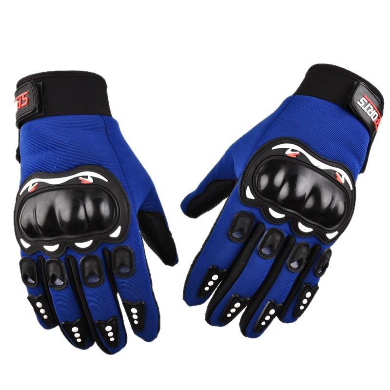 Men's & Women's Full Finger Anti-Slip Breathable Motorcycle Riding Gloves - Wear-Resistant & Protective Outdoor Gear