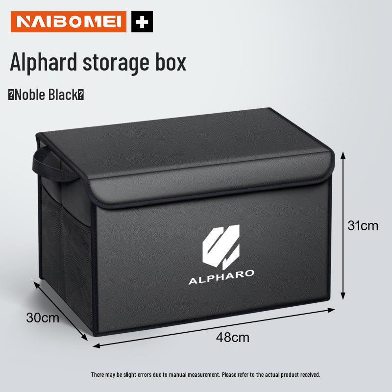 

Toyota Alphard Trunk Storage Box & Tailgate Organizer with Decorative Features