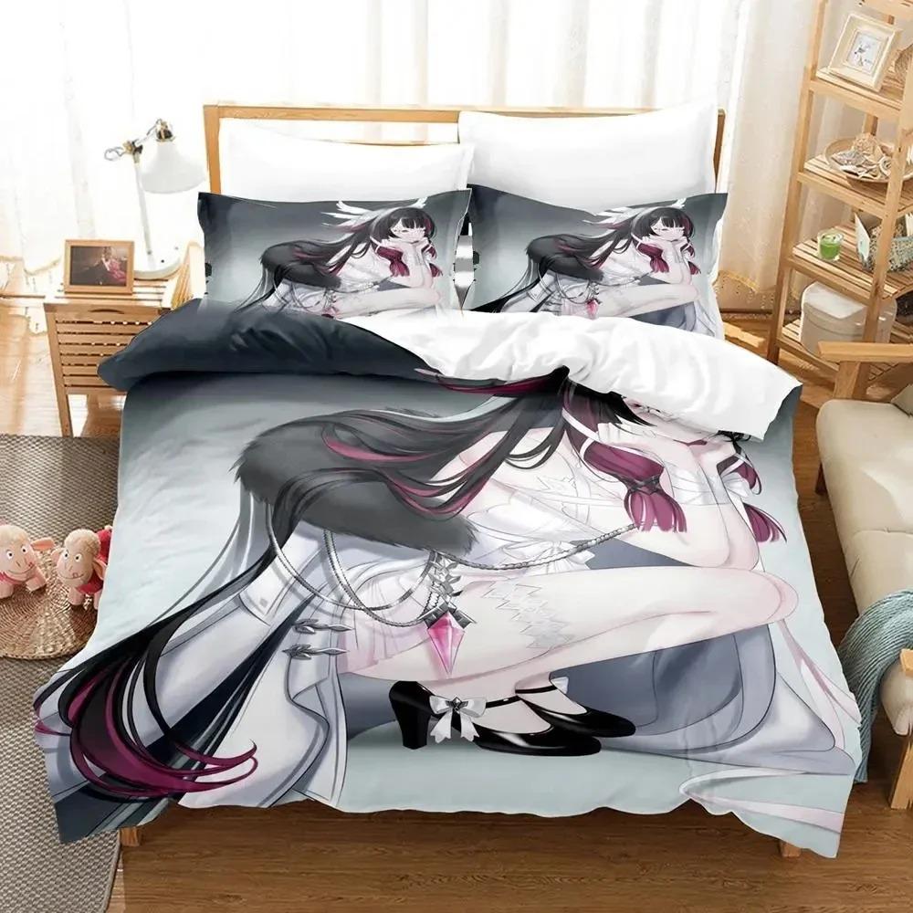 Anime Game Genshin Impact Columbina Bedding Set Duvet Cover Bed Set Quilt Cover Pillowcase Comforter king Queen Size Boys Adult
