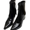 Fashion 2024 High Quality Women's Shoes Ankle Women's Boots Fashion Side Zipper Solid Office and Career Sexy Pointed Toe Shoes for Women
