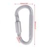 D Shape Outdoor Tools Metal with Lock Climbing Camping Keyring Key Buckle Carabiner Hook
