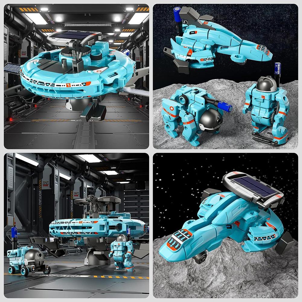 6 In 1 Solar Robot Kit DIY Space Robot Science Building Toys Educational Learning Robot Toys For Boys Girls