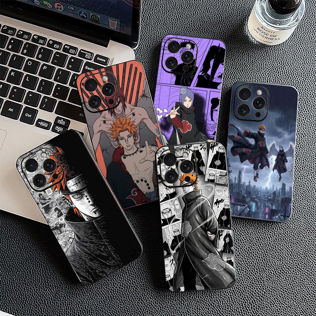Casing for Motorola Moto G86 G57 E14 E15 G14 G34 G67 G84 G24 A54 G15 Power E22 Phone Cover Soft Case konan Narutos Pain Akatsuki