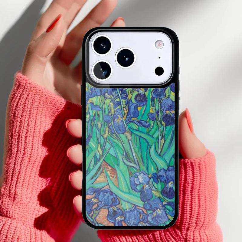 Oil Painting Boho Flower Art Phone Case for iPhone 17 Air 16e 15 14 13 Pro Max Back Cover for 12 11 Pro Coque