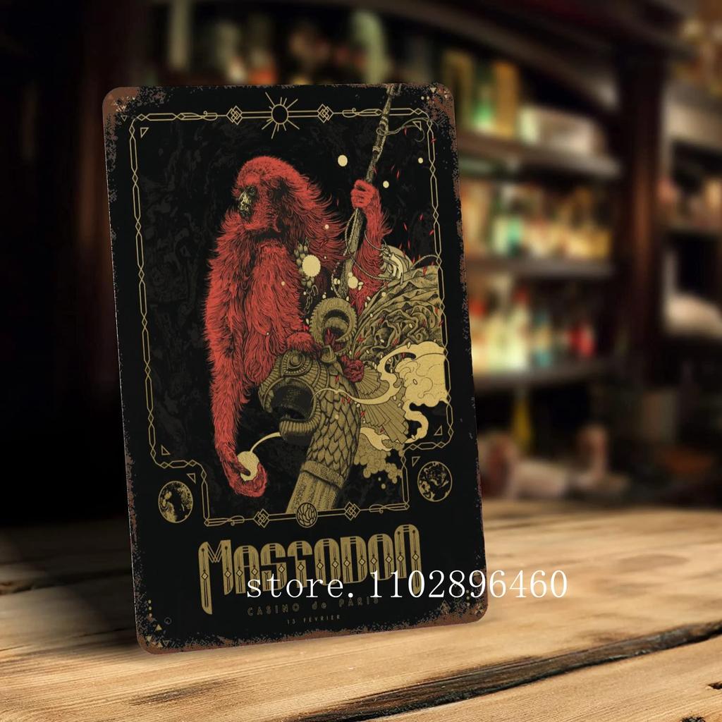 Mastodon Zpěvák Kovové Plakety a Znamení nástěnná dekorace Vintage Plechové Znamení Kapitán Kovový Plakát Dekor pro Bar Hospodu Klub Nástěnná Dekorace