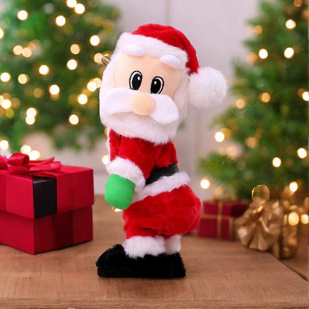 Twerkande Jultomte Docka med Musik - Dansande & Sjungande Tomte Gosedjur för Barn Julklapp