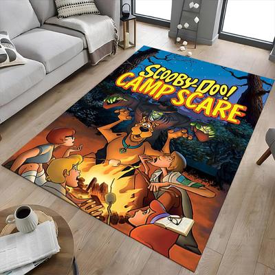 1PC Scooby-Doo Camp Scare Extra Large Non-Slip Floor Carpet, Office, Family, Bedroom, Studio - Large Area Rug Indoor Rugs1174A