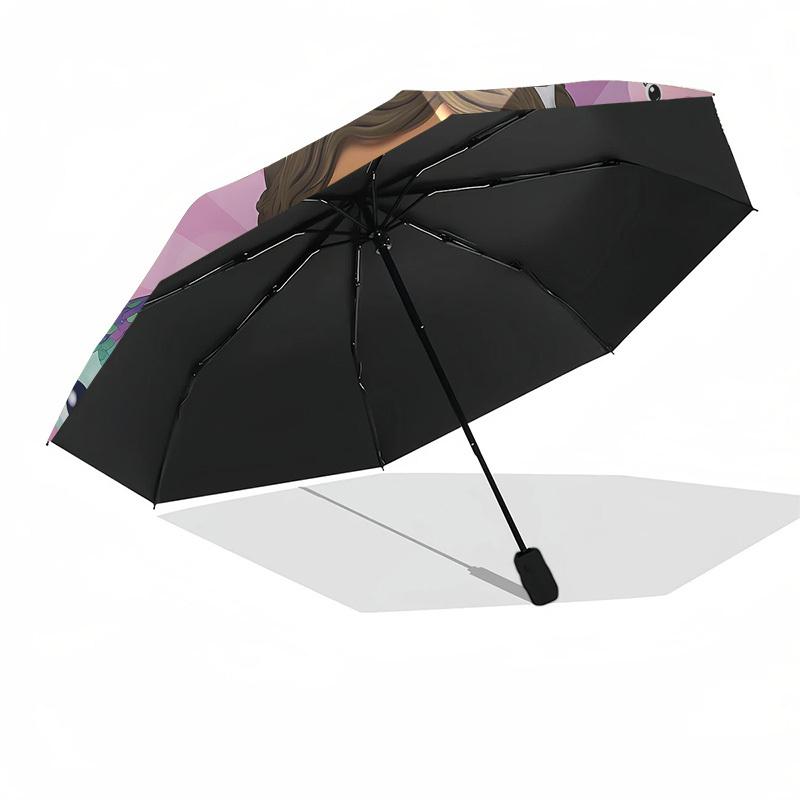 Gaby's Dollhouse Automatic Opening and Closing, 8 Rib Structure Portable Umbrella, Suitable for Men and Women In All Seasons Perfect Gift F
