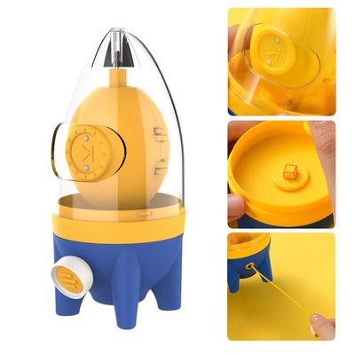 Egg Scrambler Shaker, Whisk Hand Powered Golden Egg Maker Eggs Yolk White Mixer Cooking Utensil Egg Pudding Maker
