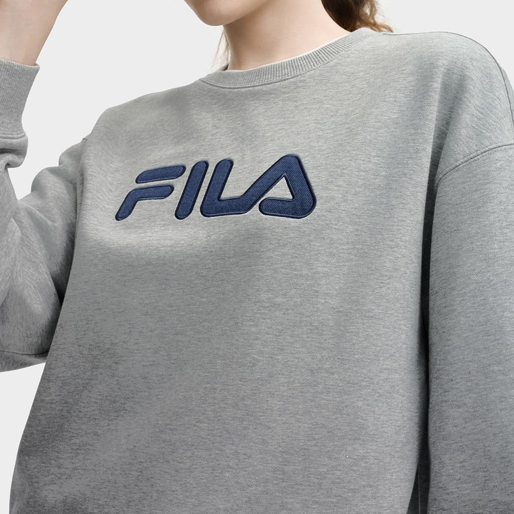 New FILA ORIGINALE Sweatshirt Unisex Cartier Heather Gray F51U539205FMG