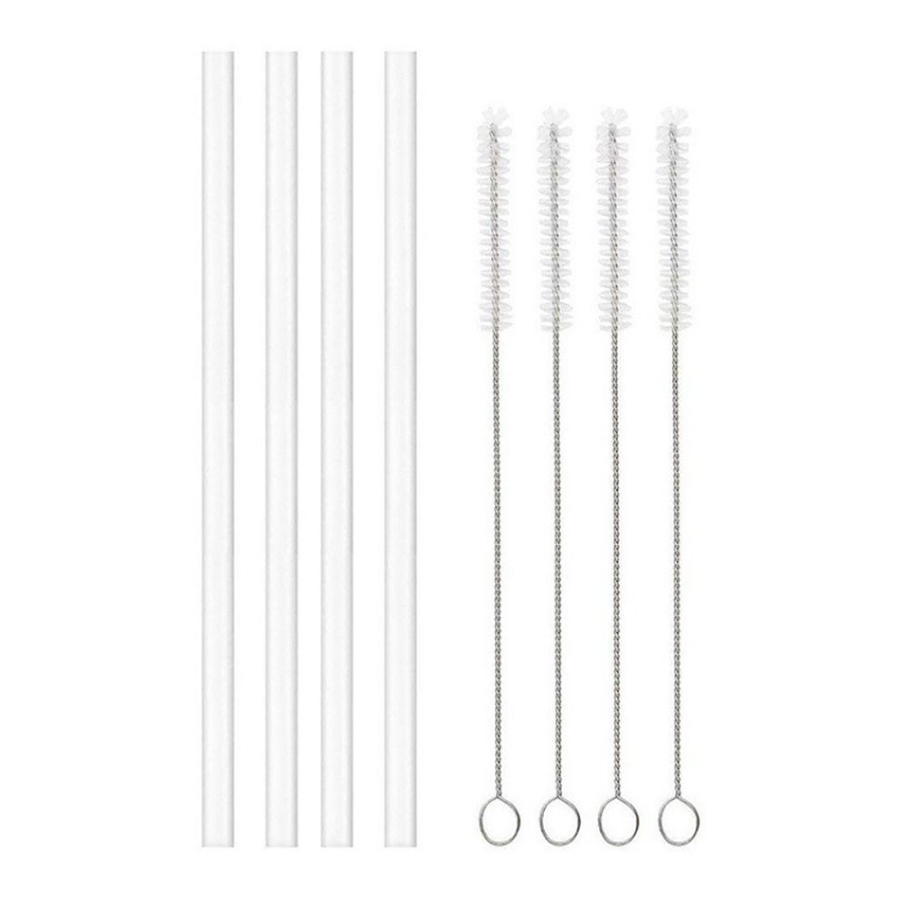 1Sets Drinking Cup Straw Straight Replacement Straw Durable Plastic Straws