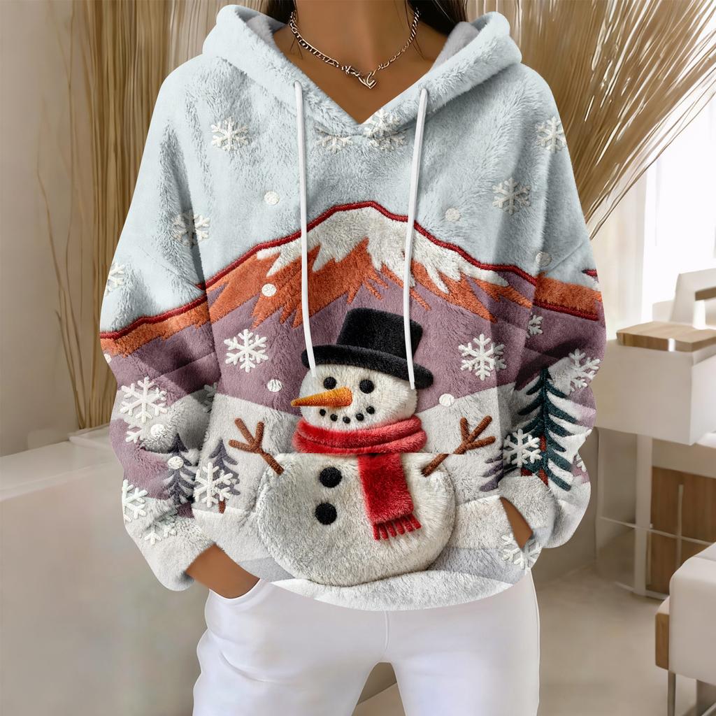 Hoodies For Women Oversized Winter Plush Cute Sweatshirts Pullover Trendy Fall Winter Clothes