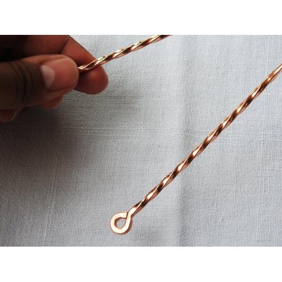 Wonder care - 100% měděný čistič/škrabka na jazyk Antimikrobiální ájurvédský čistič, Antibakteriální škrabka pro Optimální ústní hygienu