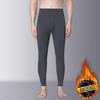 Men's Insulated Non-Shedding Fleece Base Layer Pants - Comfortable, Warm, Dirt-Resistant, Plus Velvet Thickened for Autumn and Winter.