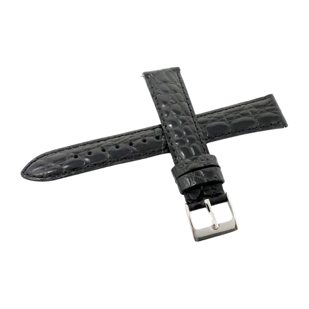 

Ремешок для часов Seiko 18 мм Кожаный Мужской Ремешок с Инструкциями по Уходу Черный