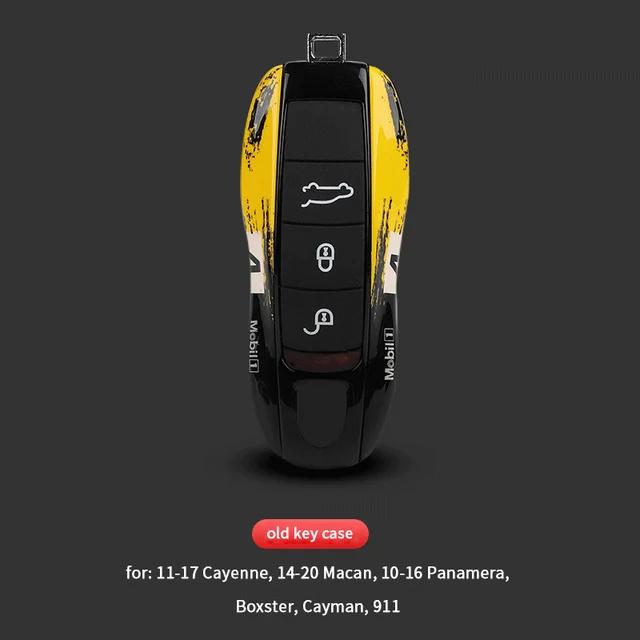 AABKQ1 For Porsche 718 Cayenne Panamera 911 Macan Key Case Key Cover Taycan Cayman Boxster Key Shell Car Accessories