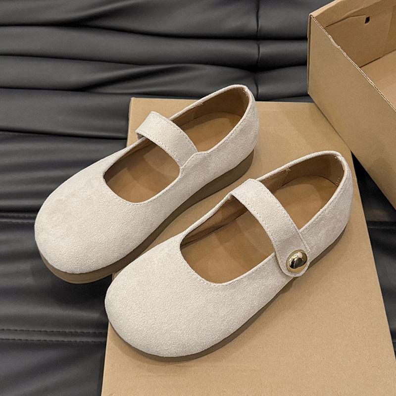 Single shoes women's new spring and summer skirt soft flat Mary Jane shoes versatile evening Doudou shoes