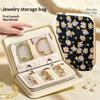 Transparent Jewelry Storage Book with Zipper Clear Pockets Thickened PVC Jewelry Holder Prevents Jewelry from Tangling Damage