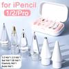 4/6 Pcs Replacement Pencil Tips for Apple Pencil 1/2th iPencil Pro 2B Soft Nibs for iPad Pro Mini Pencil 1/2 Stylus Fine Nib