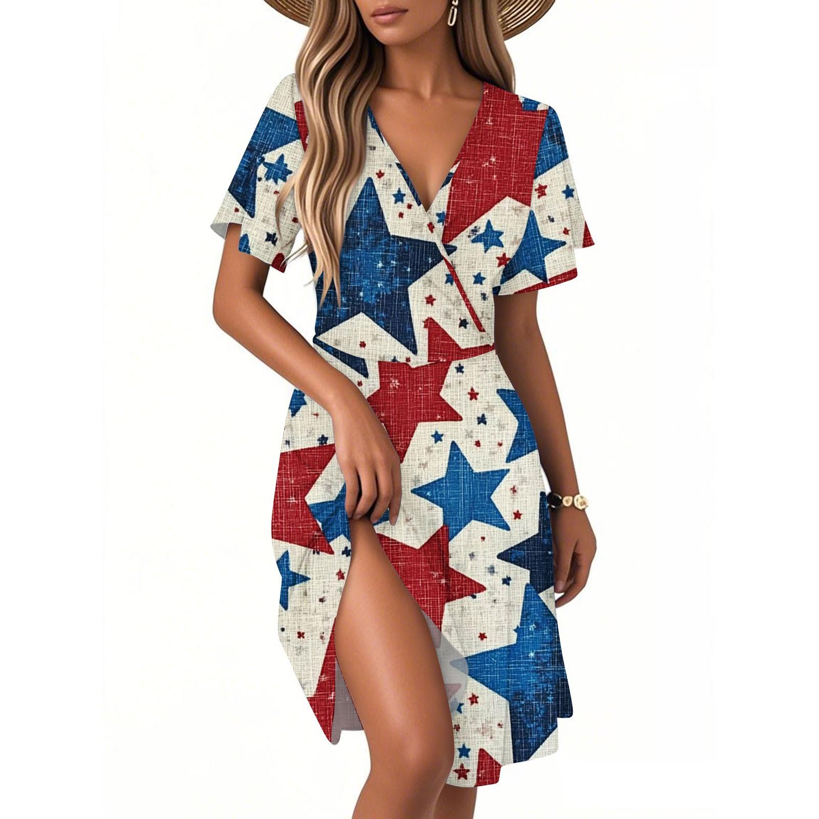 

Женское повседневное модное платье с винтажным цветочным принтом и коротким рукавом и V-образным вырезом M хаки