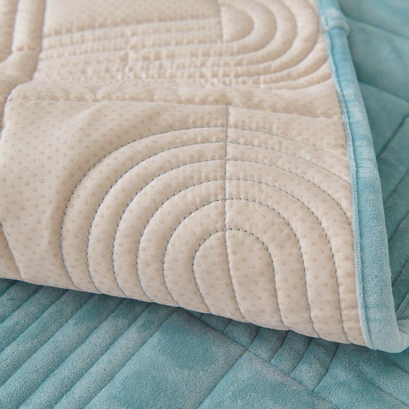 Plush Solid Color Sofa Cushion Four Seasons Universal High-grade Non-slip Leather Sofa Cover Cloth Cover