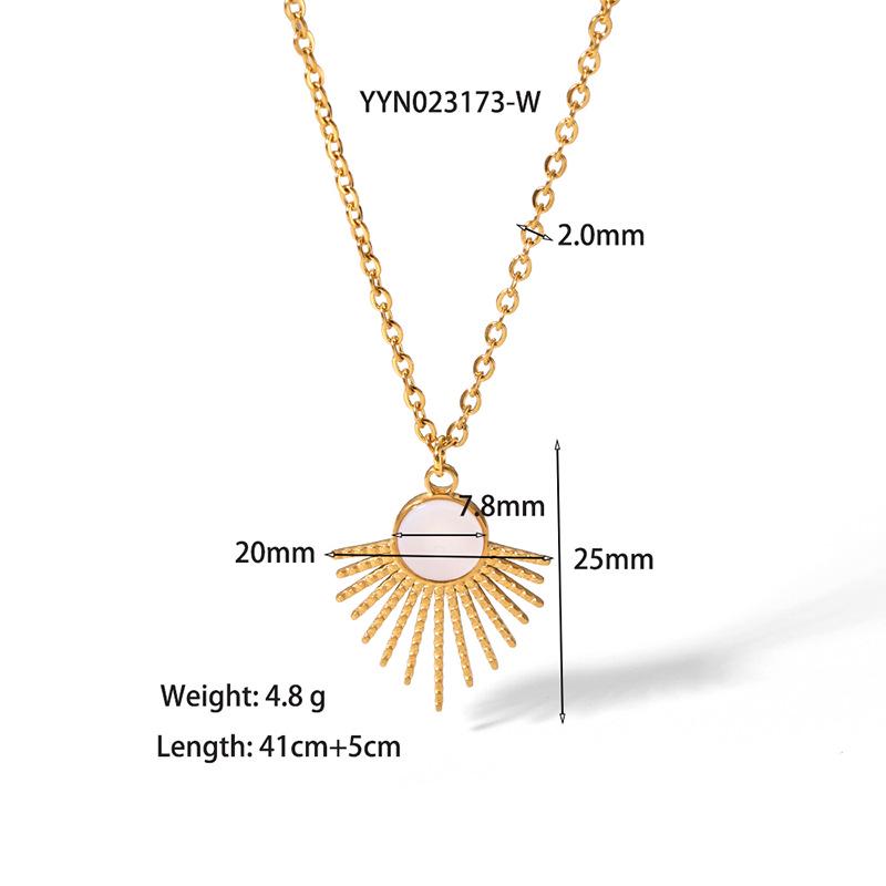 

18K Gold Plated Stainless Steel Clavicle Necklace for Women - Non-fading, Vintage, Simple Design