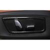ABS Carbon Fiber Seat Button Handle Frame Cover Trim For BMW 5 Series 2018-