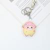 Cute Cartoon Sheep Keychain Adorable Soft Shape Durable Lanyard 1Pcs Lightweight Backpack Pendant for Holiday Gifts