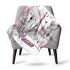 Parisian Romance Customized Name Blanket Comfortable Soft Lightweight Multipurpose Blanket For Picnics Sofas Offices Beds Living Rooms Perfect Gift