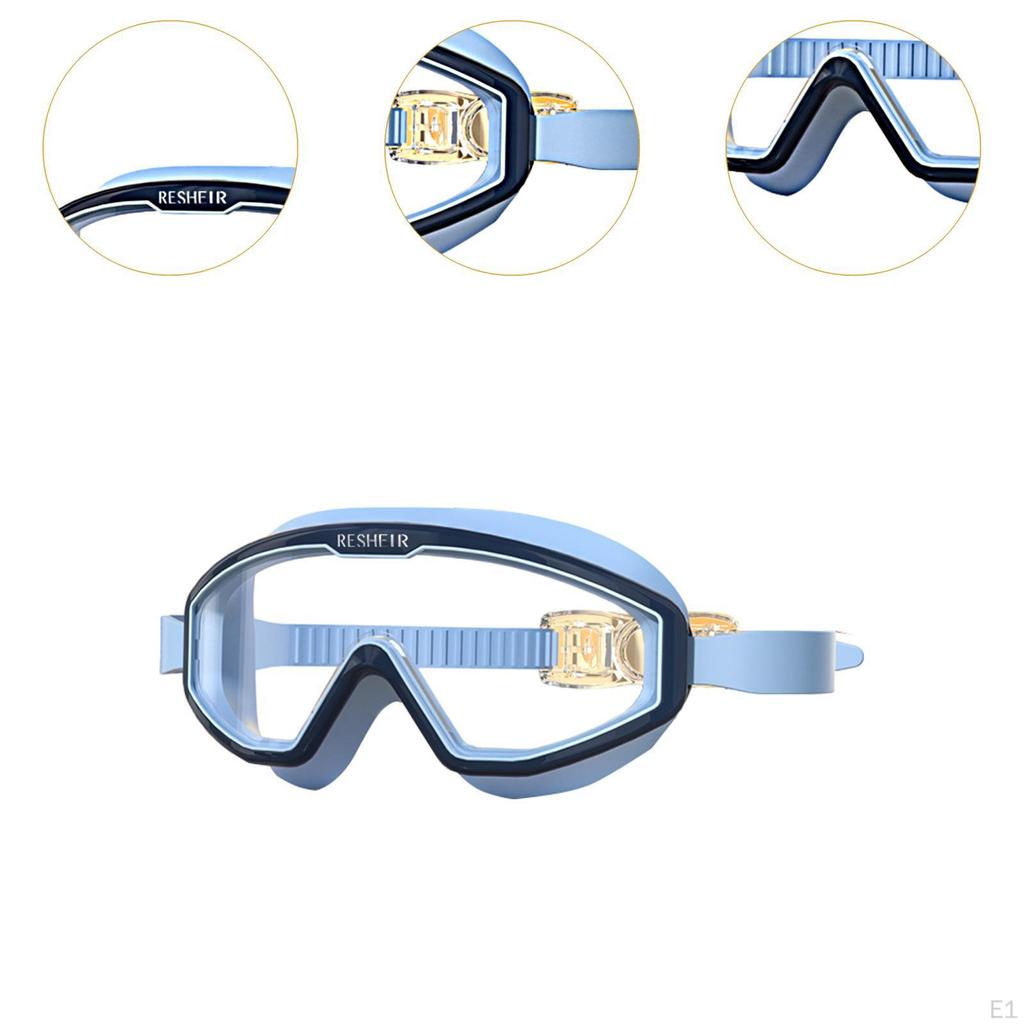 Kids Swim Goggles Swimming Glasses Wide Vision Adjustable Lightweight Eyewear
