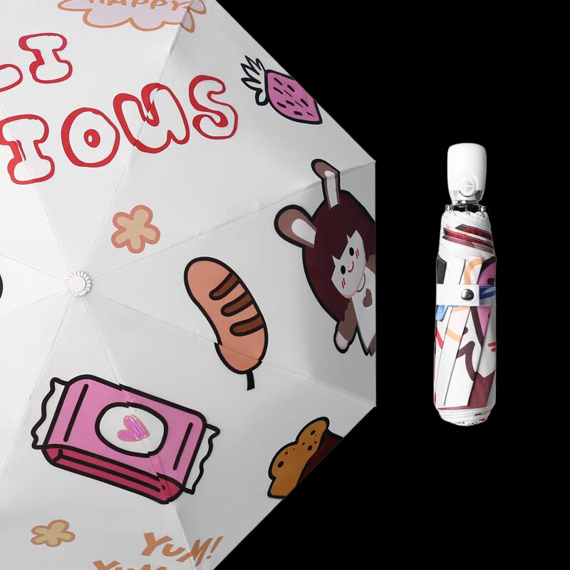 XuQing Automatic 3-Fold UV Protection Cartoon Umbrella