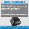 Exterior Rear View Mirror Cover Cap Left Driver Side, 2018-2023 Compatible with Jeep Wrangler JL, Exterior Rear View Mirror Housing Door Wing Mirror