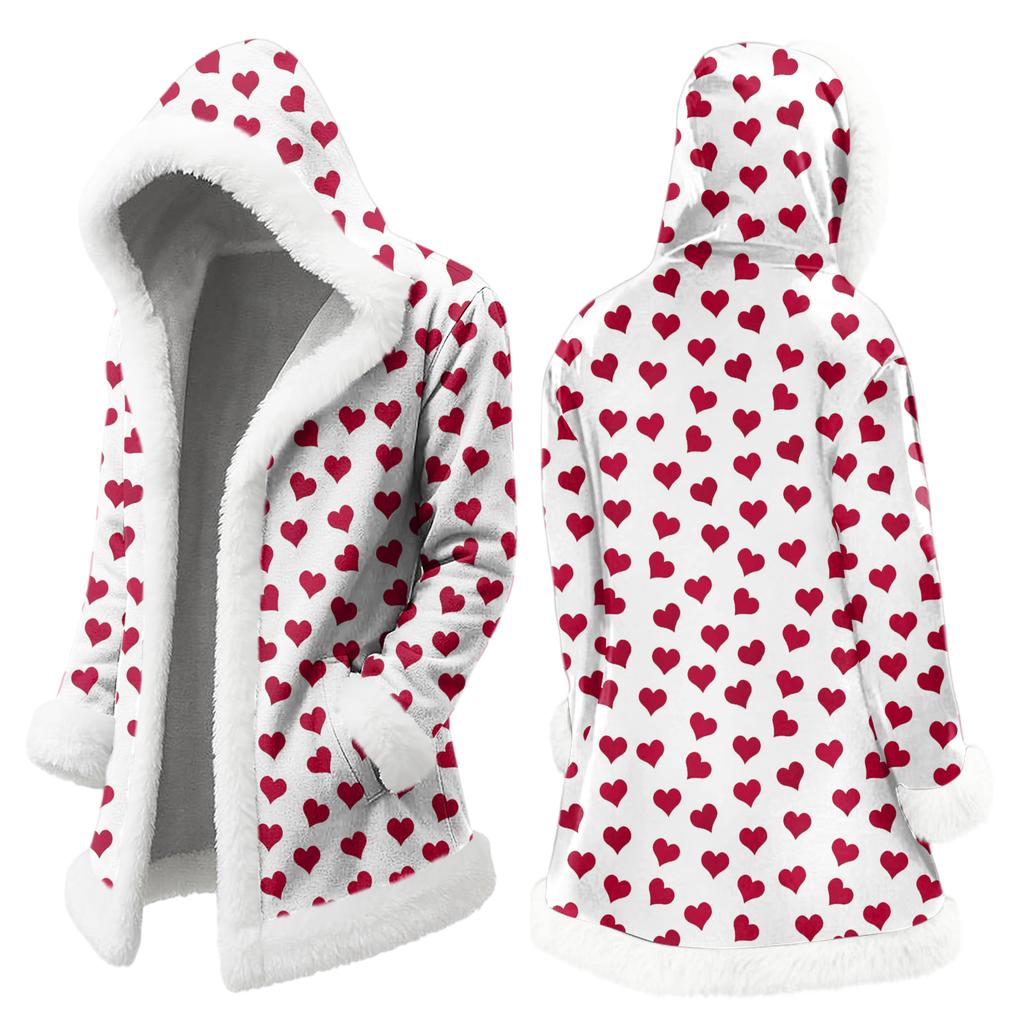 Unisex Kapuzenstrickjacke mit Taschen, Warme Oberbekleidung